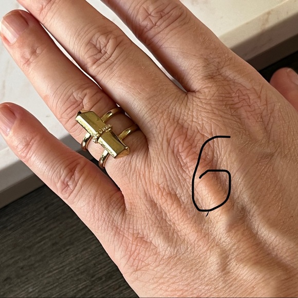 Bundle of Gold Tone Rings - Picture 9 of 9